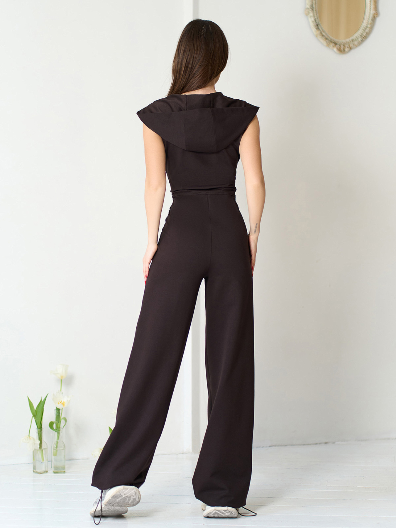 Комбинезоны ISSA Plus модель 15571_темно-коричневый Фото