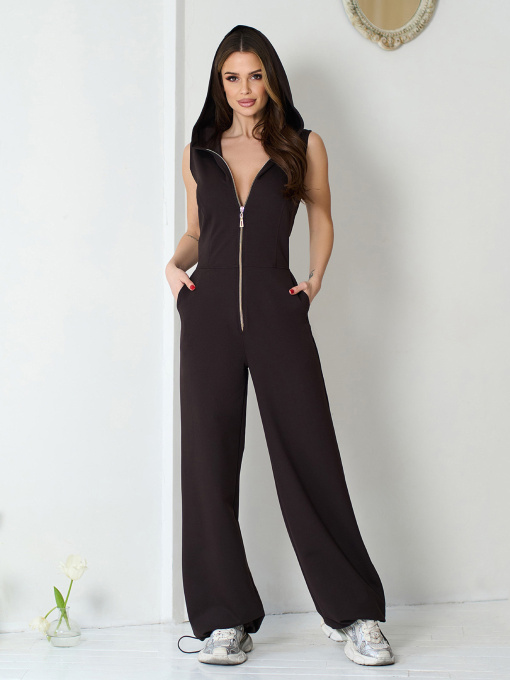 Комбинезоны ISSA Plus модель 15571_темно-коричневый Фото