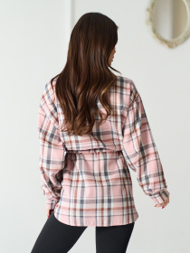 Рубашки ISSA Plus модель 15577_розовый Фото