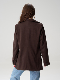 Пиджаки ISSA Plus модель 15578_темно-коричневый Фото