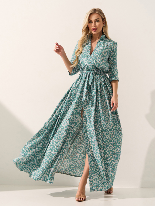 Платья ISSA Plus модель 15579_мультиколор Фото