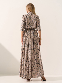 Платья ISSA Plus модель 15580_бежевый Фото