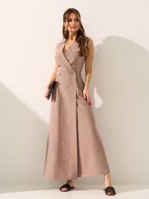 Платья ISSA Plus модель 15583_коричневый Фото