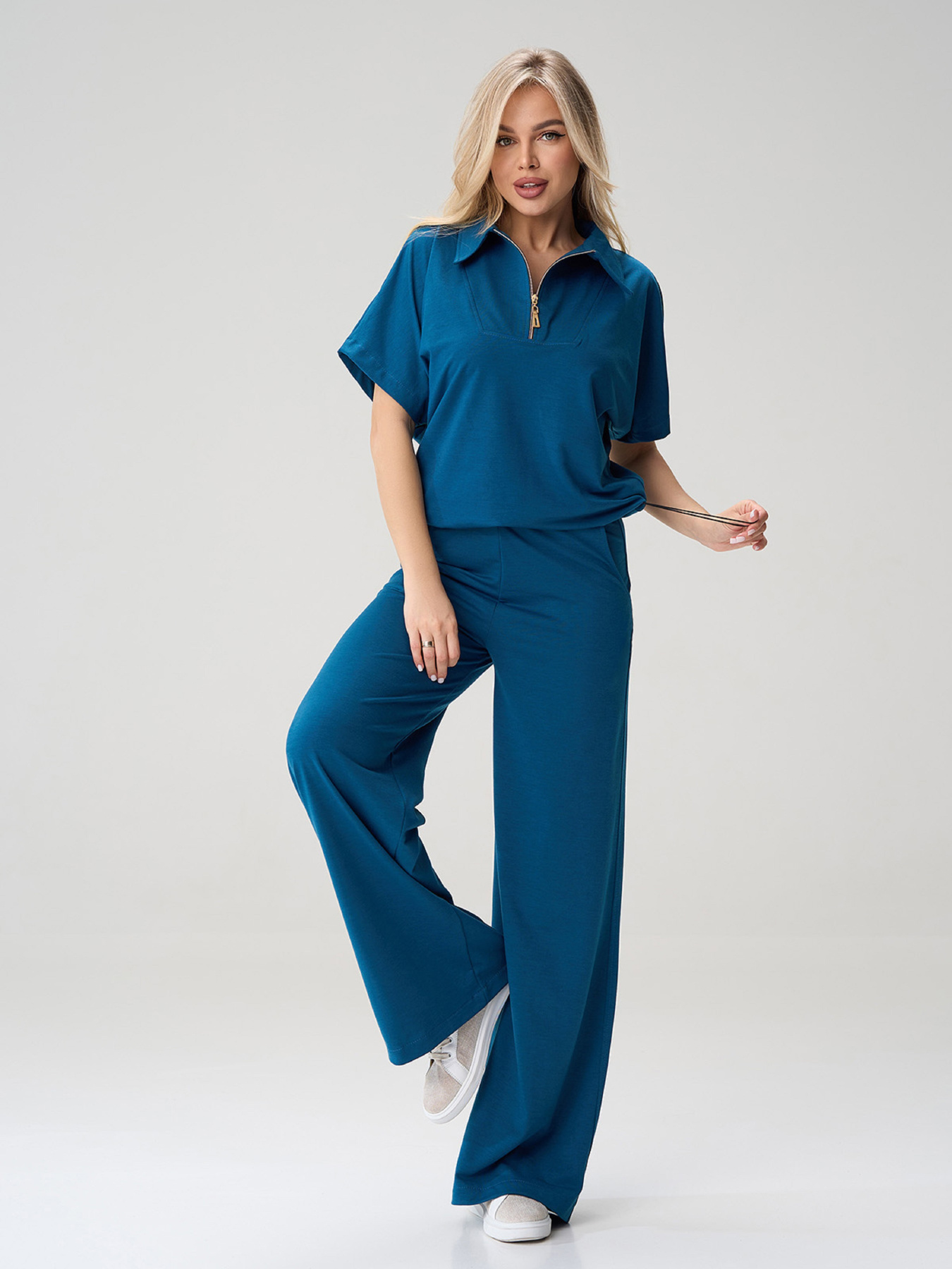 Костюмы ISSA Plus модель 15585_бирюзовый Фото