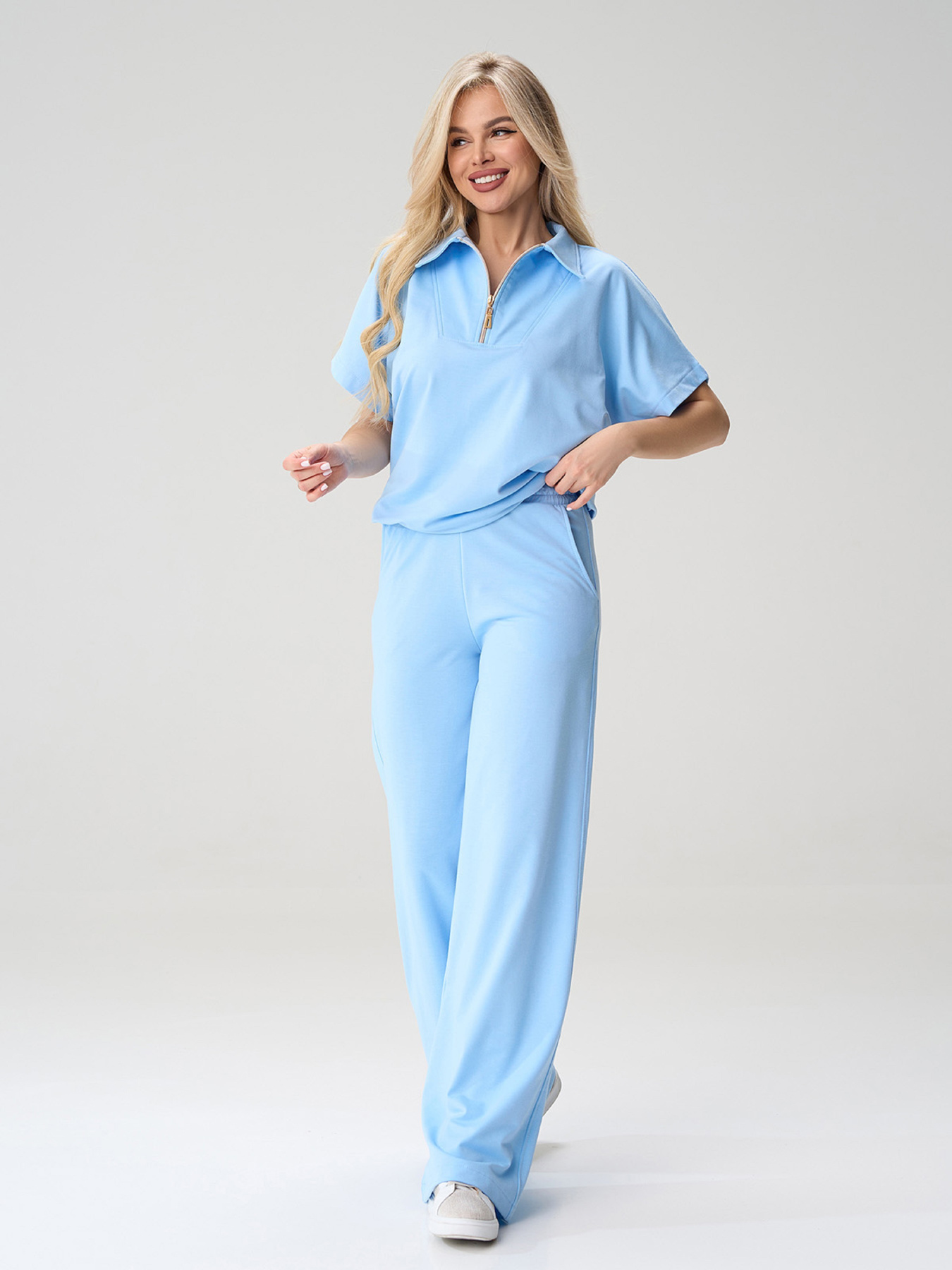 Костюмы ISSA Plus модель 15585_голубой Фото