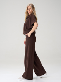 Костюмы ISSA Plus модель 15585_темно-коричневый Фото