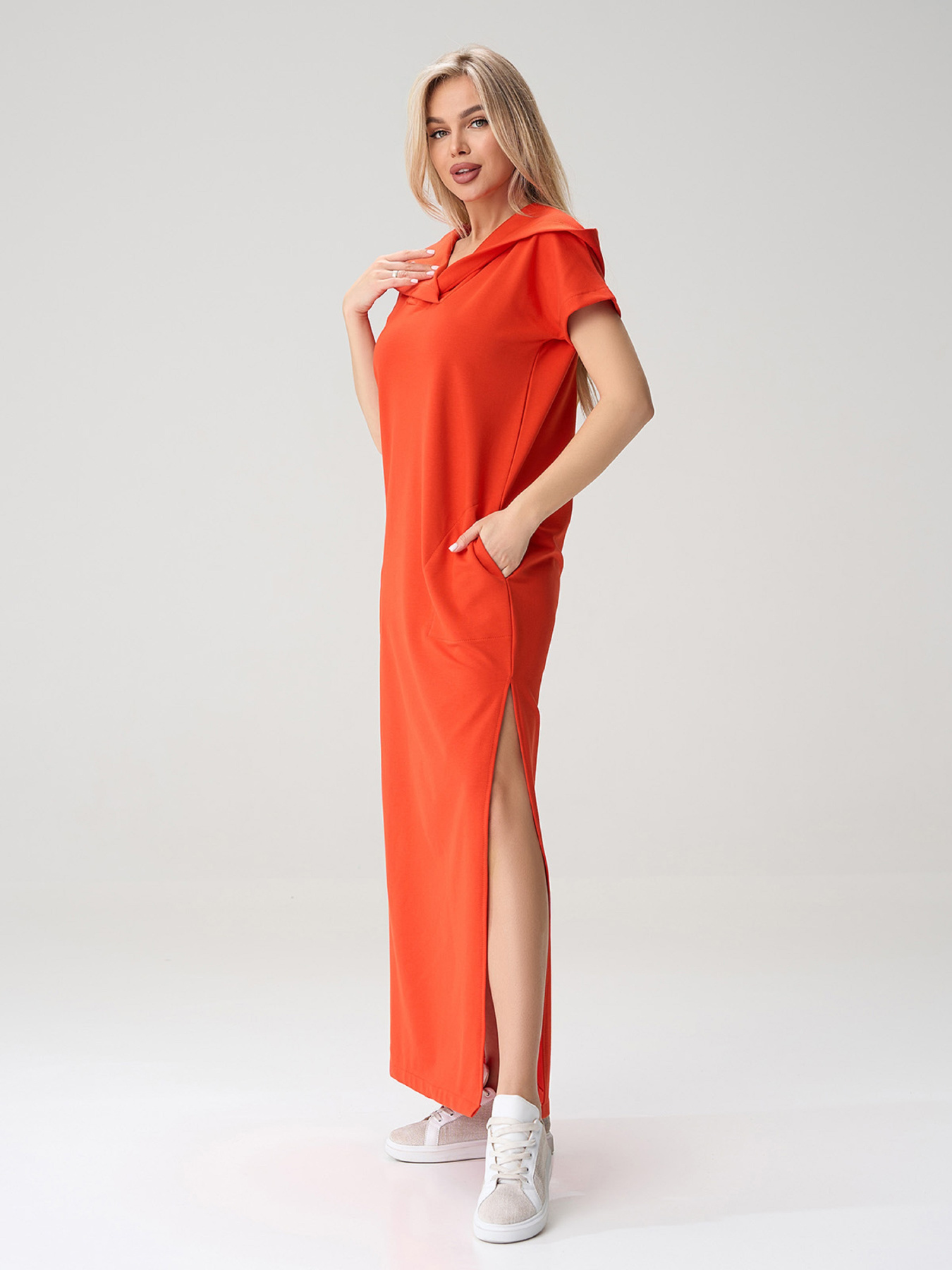 Платья ISSA Plus модель 15588_оранжевый Фото