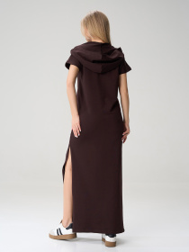 Платья ISSA Plus модель 15588_темно-коричневый Фото