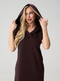 Платья ISSA Plus модель 15588_темно-коричневый Фото