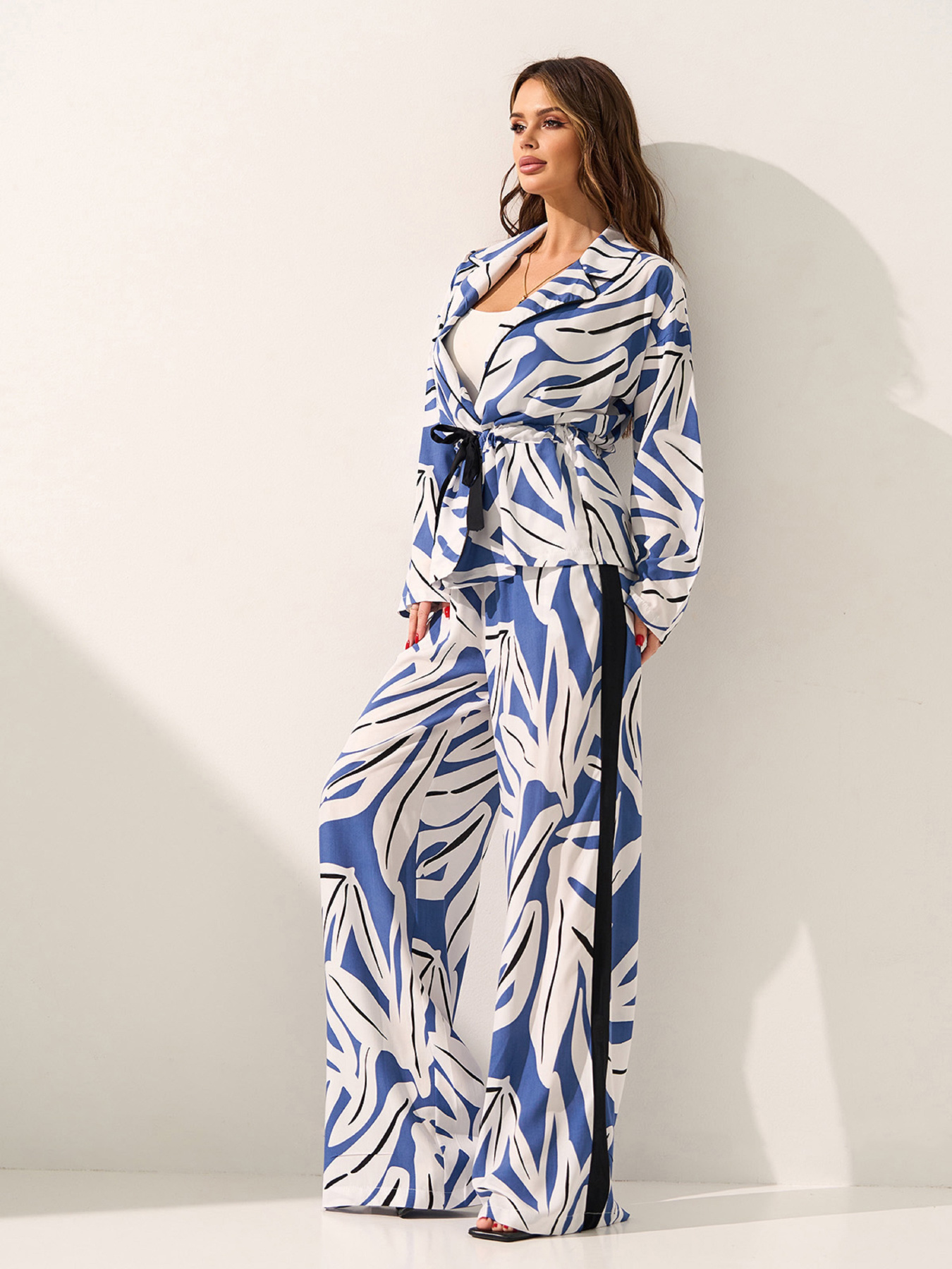 Костюми ISSA Plus модель 15589_голубой Фото