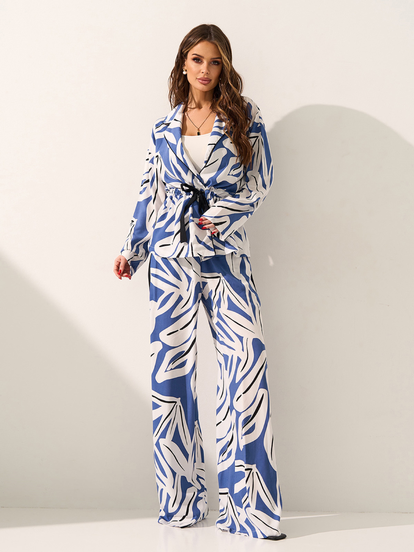 Костюми ISSA Plus модель 15589_голубой Фото