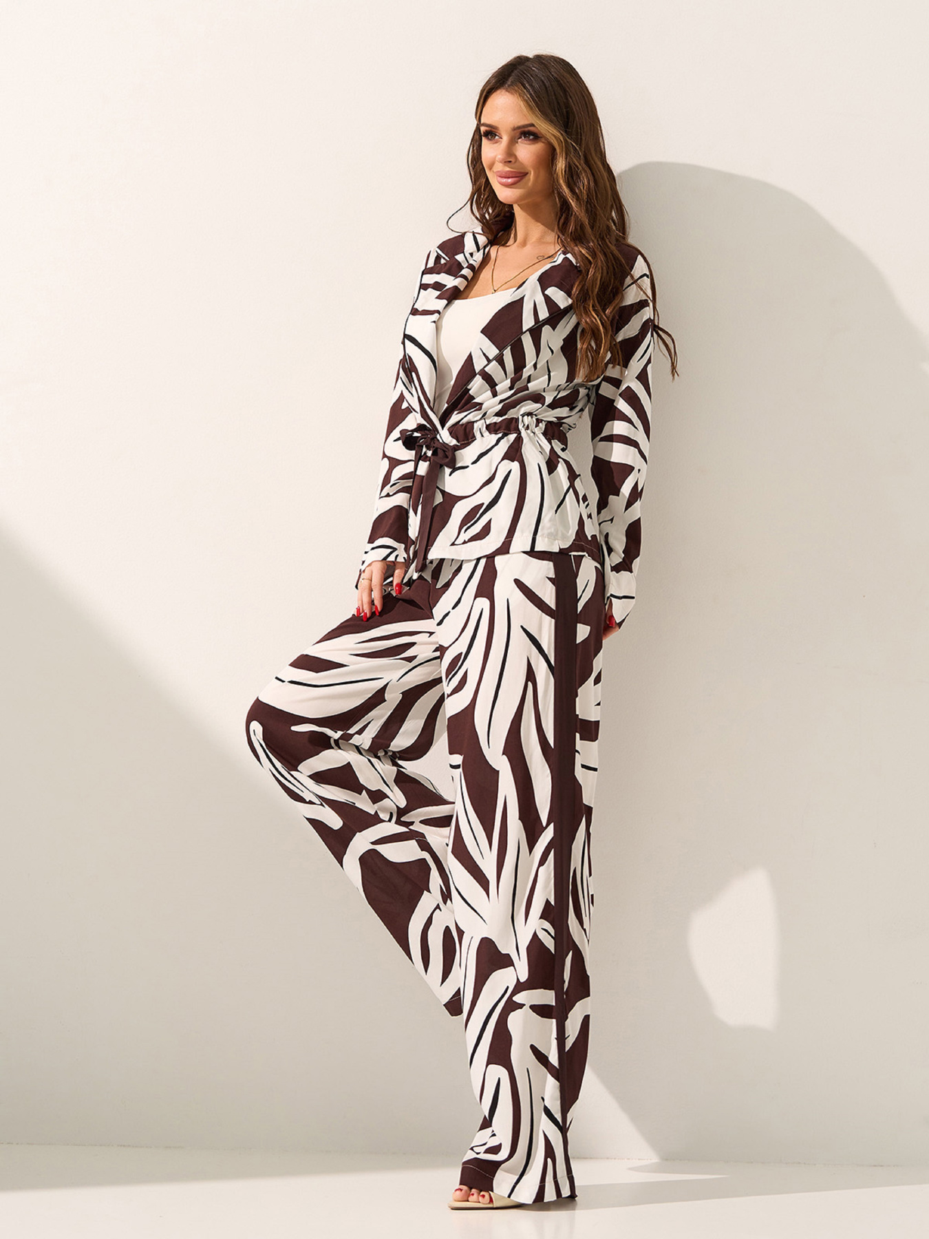 Костюмы ISSA Plus модель 15589_темно-коричневый Фото