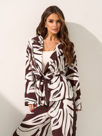 Костюмы ISSA Plus модель 15589_темно-коричневый Фото