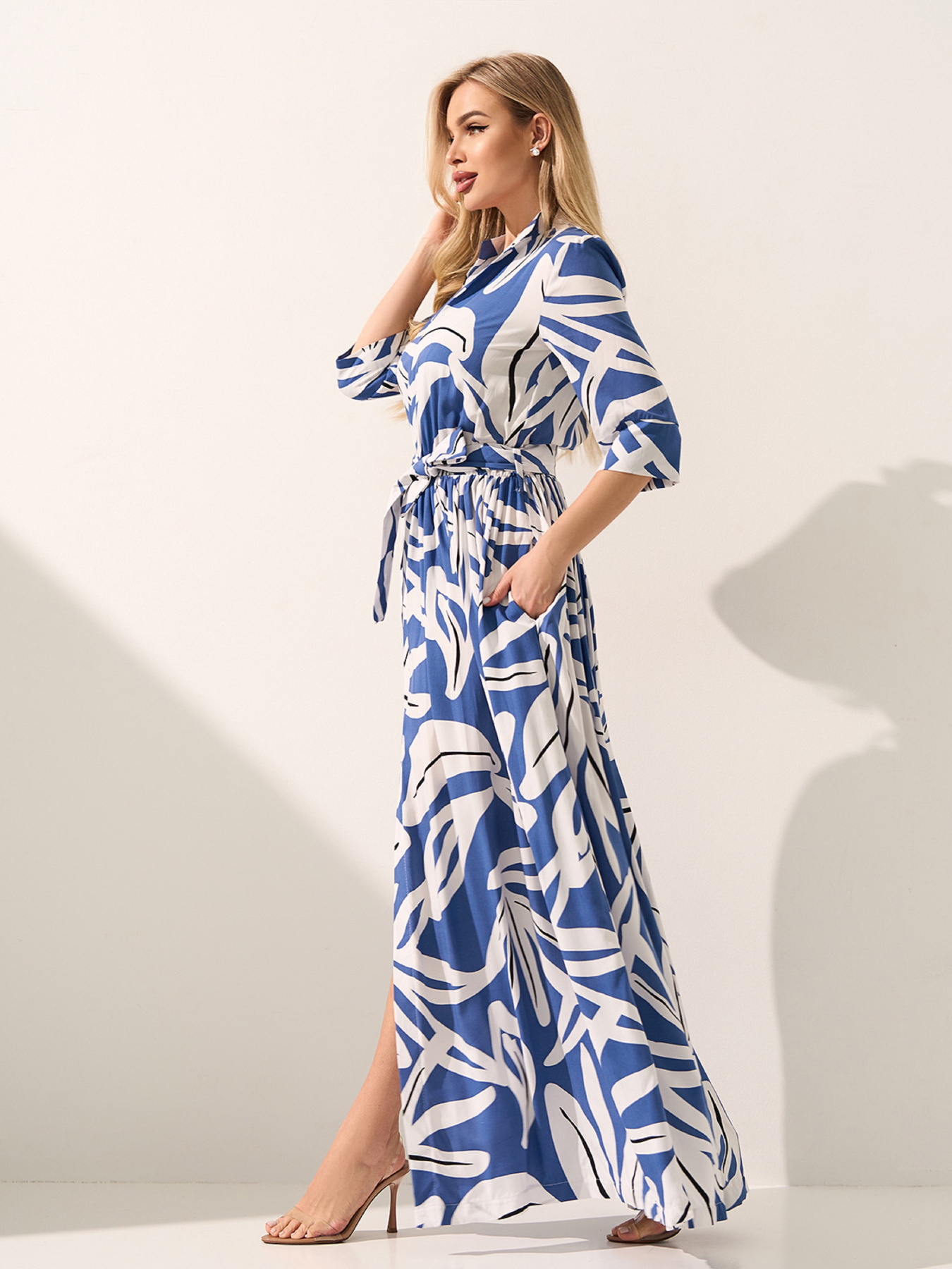 Платья ISSA Plus модель 15591_голубой Фото