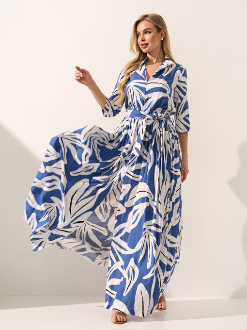 Платья ISSA Plus модель 15591_голубой Фото