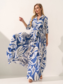 Платья ISSA Plus модель 15591_голубой Фото