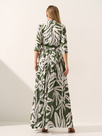 Платья ISSA Plus модель 15591_оливковый Фото