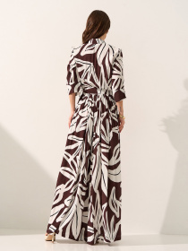 Платья ISSA Plus модель 15591_темно-коричневый Фото