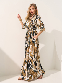 Платья ISSA Plus модель 15592_мультиколор Фото