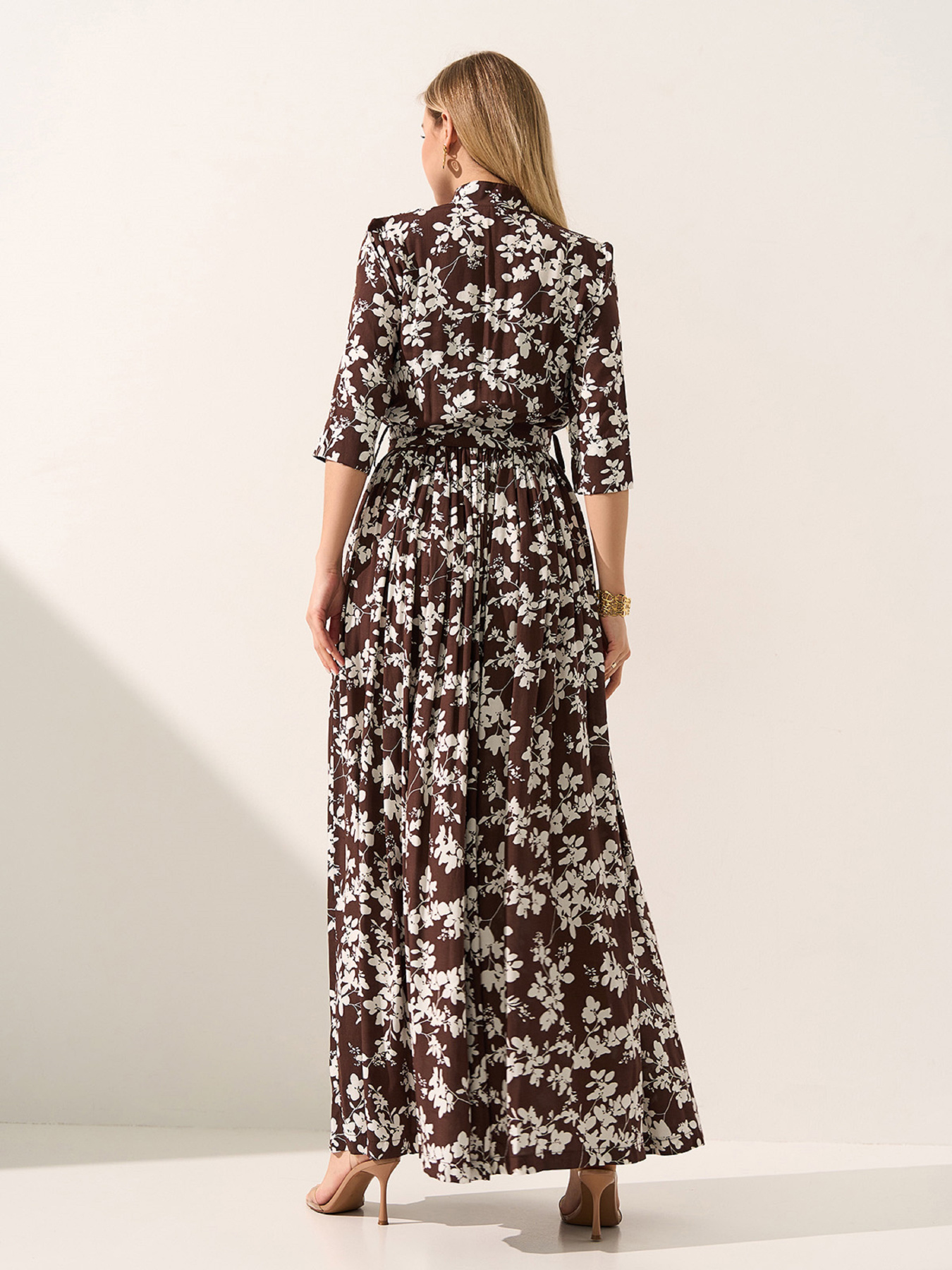 Платья ISSA Plus модель 15593_темно-коричневый Фото