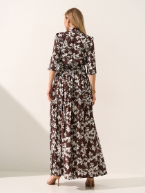 Платья ISSA Plus модель 15593_темно-коричневый Фото