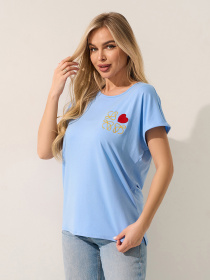 Футболки и поло ISSA Plus модель 15594_голубой Фото