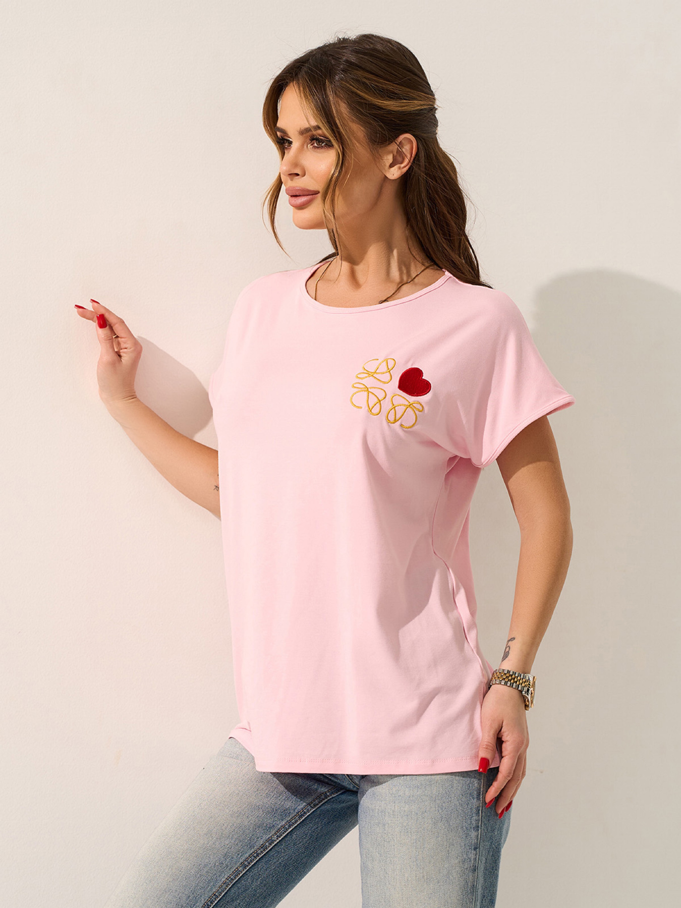 Футболки и поло ISSA Plus модель 15594_розовый Фото