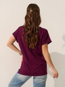 Футболки и поло ISSA Plus модель 15594_темно-бордовый Фото