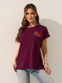 Футболки и поло ISSA Plus модель 15594_темно-бордовый Фото