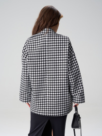 Пальто и плащи ISSA Plus модель 15596_черный_белый Фото