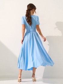 Платья ISSA Plus модель 15597_голубой Фото