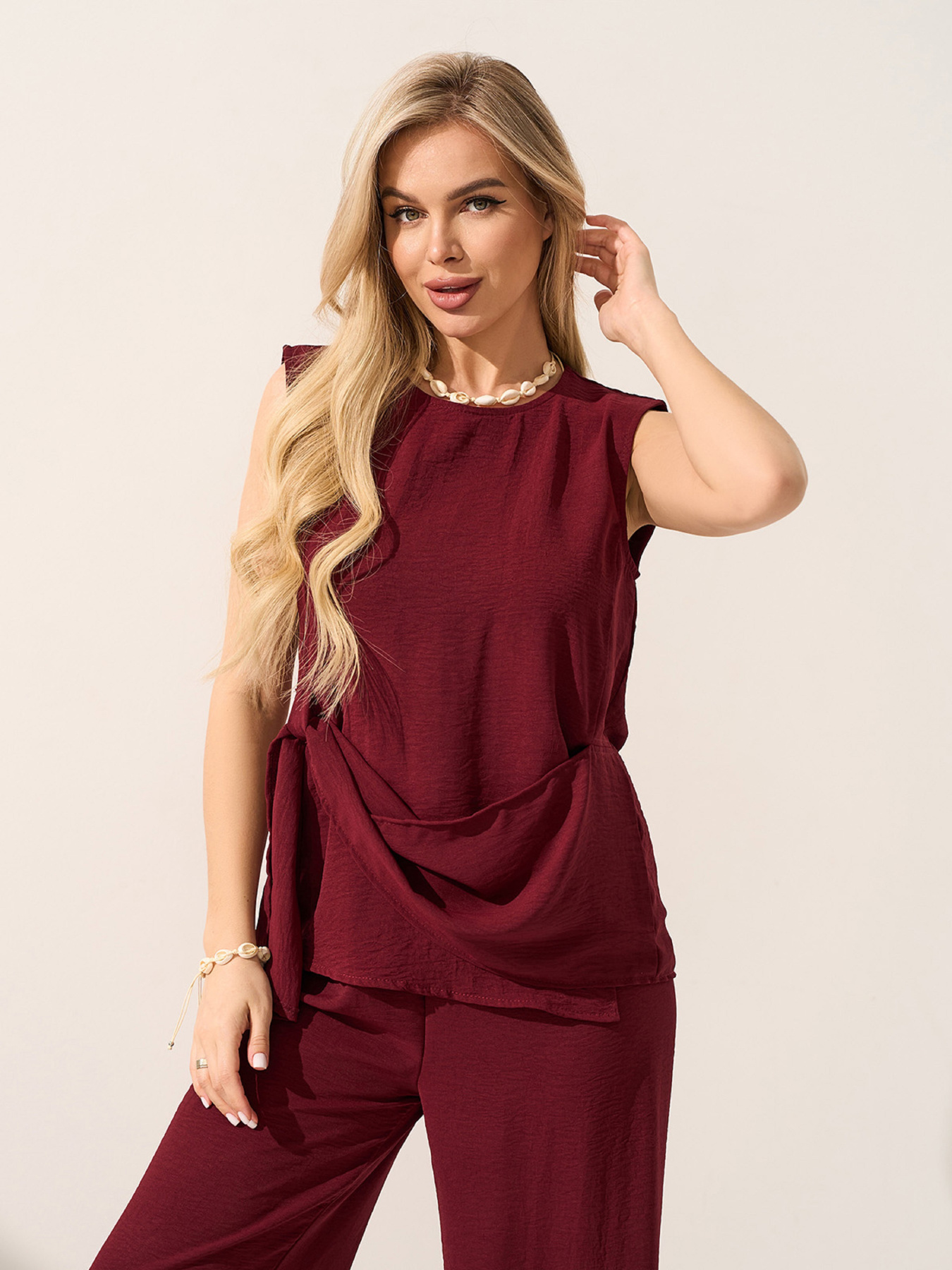 Костюмы ISSA Plus модель 15598_темно-бордовый Фото