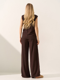 Костюмы ISSA Plus модель 15598_темно-коричневый Фото