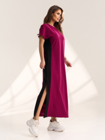 Платья ISSA Plus модель 15599_бордовый Фото