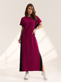 Платья ISSA Plus модель 15599_бордовый Фото