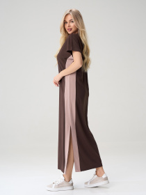 Платья ISSA Plus модель 15599_темно-коричневый Фото