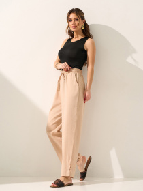 Брюки ISSA Plus модель 15601_светло-бежевый Фото
