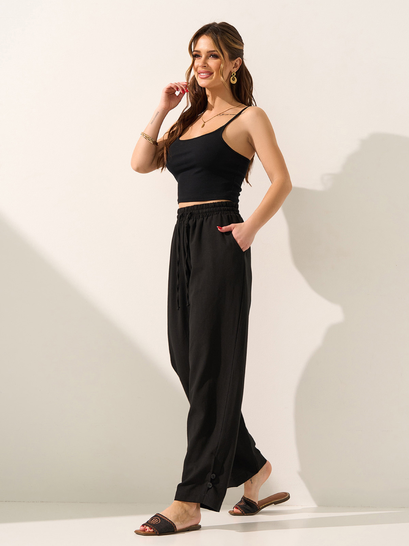 Брюки ISSA Plus модель 15601_черный Фото