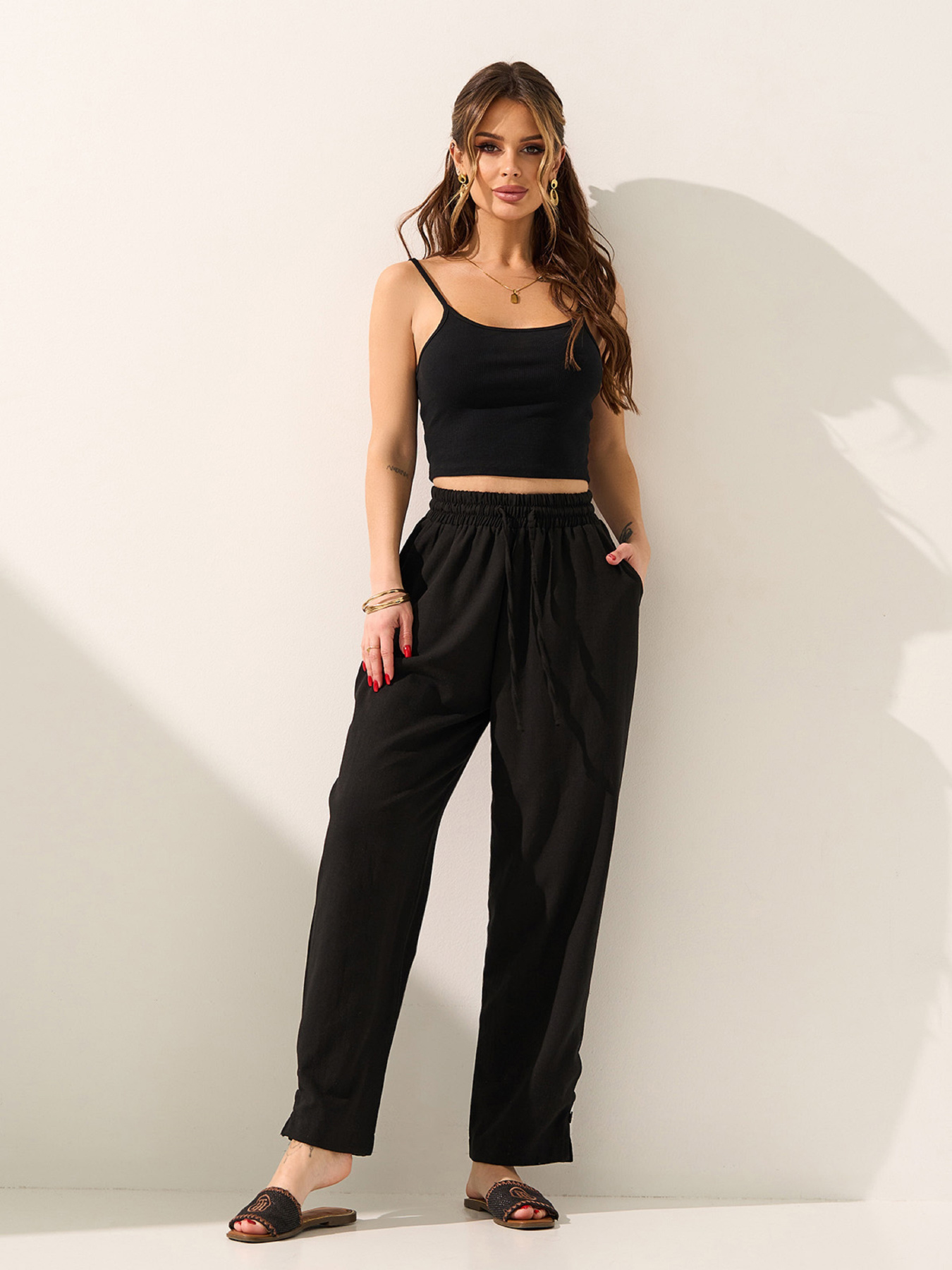 Брюки ISSA Plus модель 15601_черный Фото