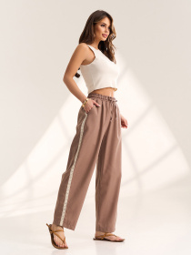 Штани ISSA Plus модель 15616_коричневый Фото