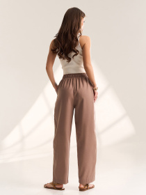 Штани ISSA Plus модель 15616_коричневый Фото