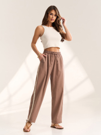 Штани ISSA Plus модель 15616_коричневый Фото