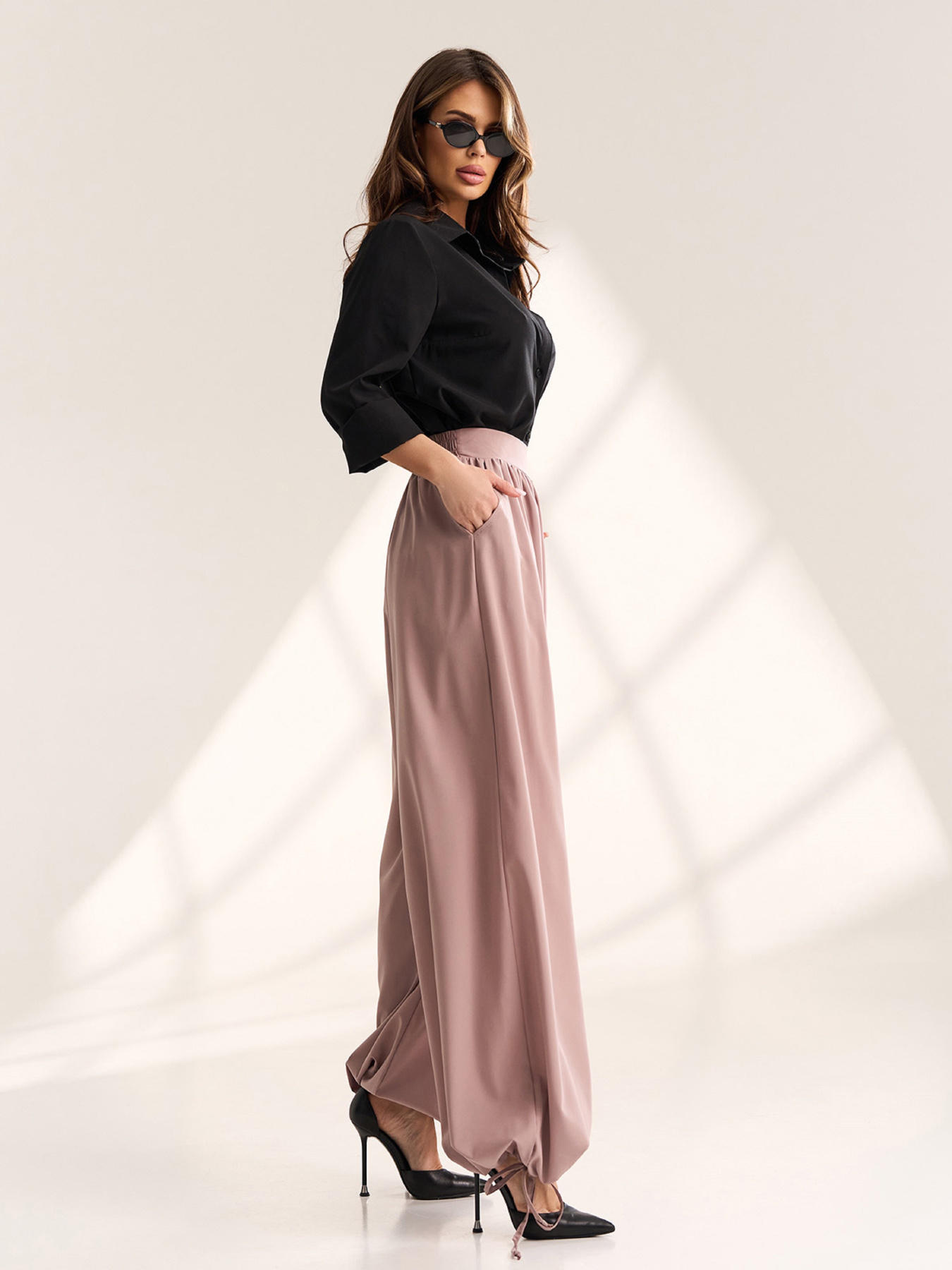 Брюки ISSA Plus модель SA-711_бежевый Фото