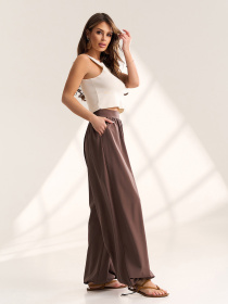 Брюки ISSA Plus модель SA-711_коричневый Фото