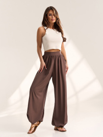 Брюки ISSA Plus модель SA-711_коричневый Фото