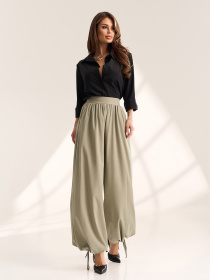 Брюки ISSA Plus модель SA-711_оливковый Фото