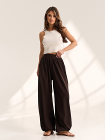 Брюки ISSA Plus модель SA-711_темно-коричневый Фото