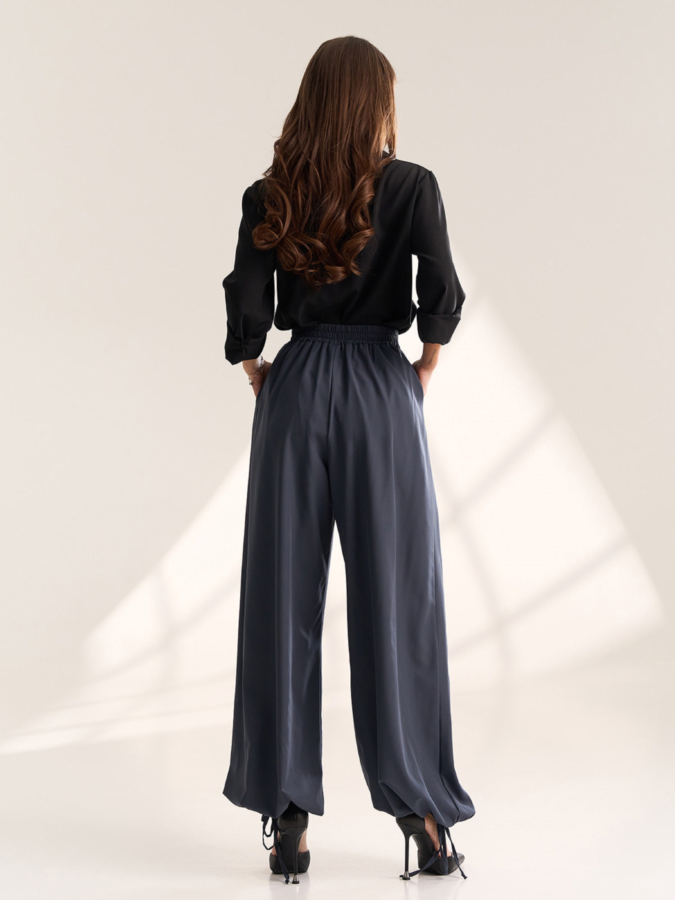 Брюки ISSA Plus модель SA-711_темно-серый Фото