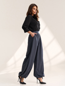 Брюки ISSA Plus модель SA-711_темно-серый Фото