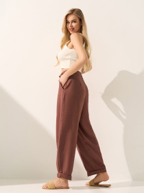 Брюки ISSA Plus модель SA-712_коричневый Фото